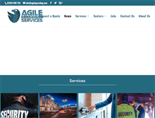 Tablet Screenshot of agileguarding.com